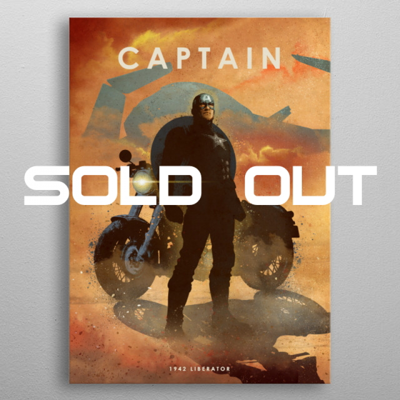 Displate Metall-Poster "Captain with Liberator" *AUSVERKAUFT*